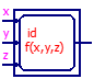 Функция вспомогательная по id f(х,y,z)